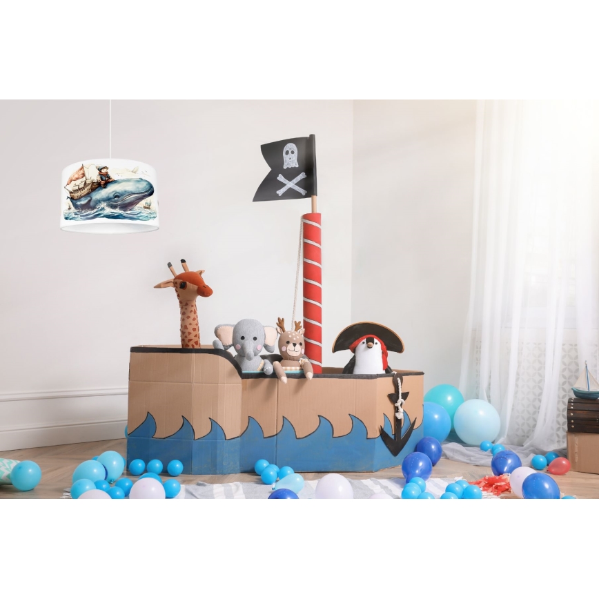 Children's chandelier OCEAN 1xE27/60W/230V