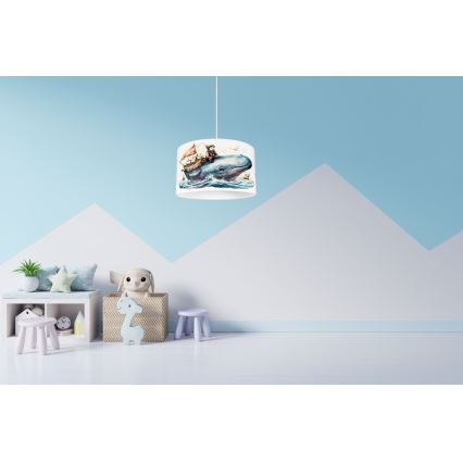 Children's chandelier OCEAN 1xE27/60W/230V