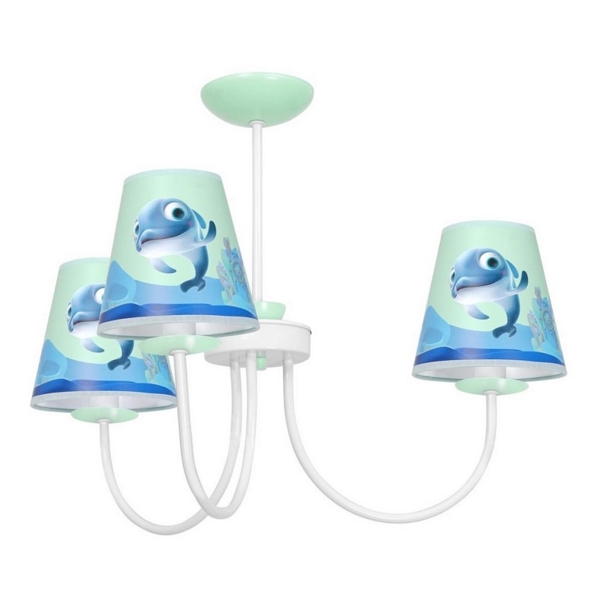 Children's chandelier on a pole DOLPHIN 3xE14/40W/230V