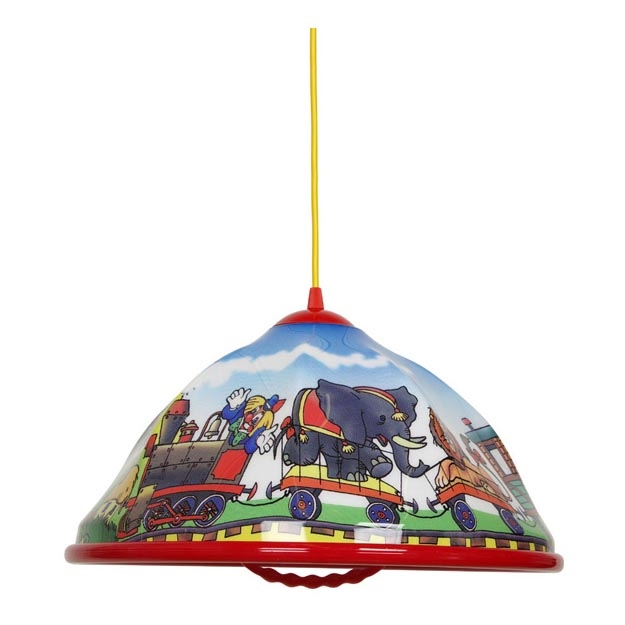 Children's chandelier on a string AKRYL DZ 1xE27/15W circus/red