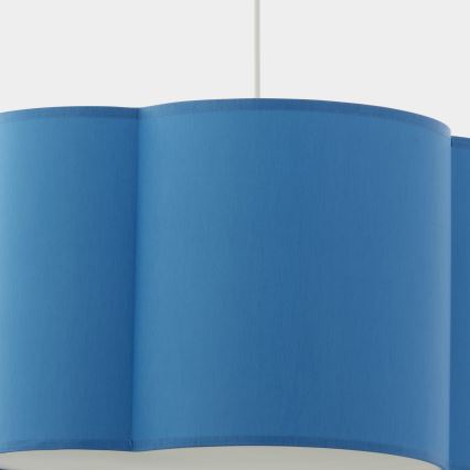 Children's chandelier on a string CLOUD 1xE27/25W/230V blue