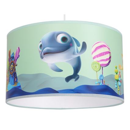 Children's chandelier on a string DOLPHIN 1xE27/60W/230V