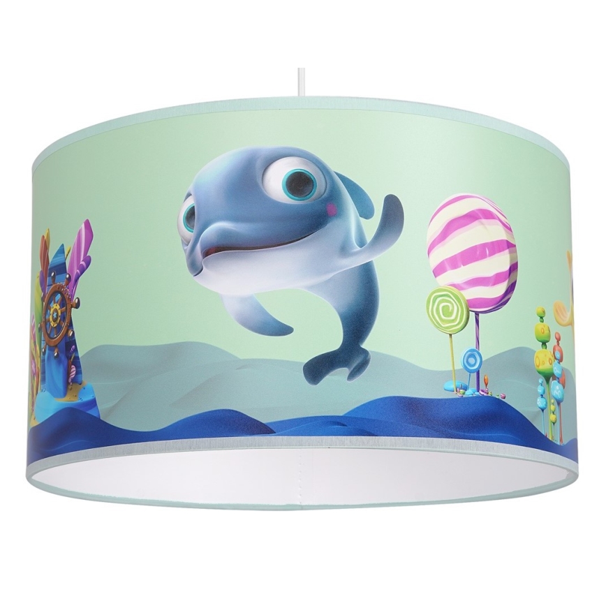 Children's chandelier on a string DOLPHIN 1xE27/60W/230V