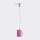 Children's chandelier on a string DOTS 1xE27/15W/230V d. 15 cm pink
