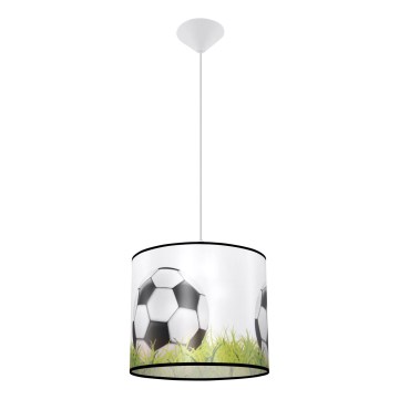 Children's chandelier on a string FOOTBALL 1xE27/15W/230V d. 30 cm football