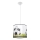 Children's chandelier on a string FOOTBALL 1xE27/15W/230V d. 30 cm football