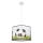 Children's chandelier on a string FOOTBALL 1xE27/15W/230V d. 40 cm football