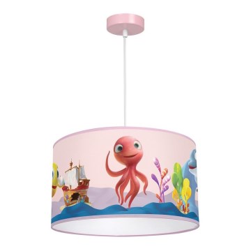 Children's chandelier on a string OCTOPUS 1xE27/60W/230V