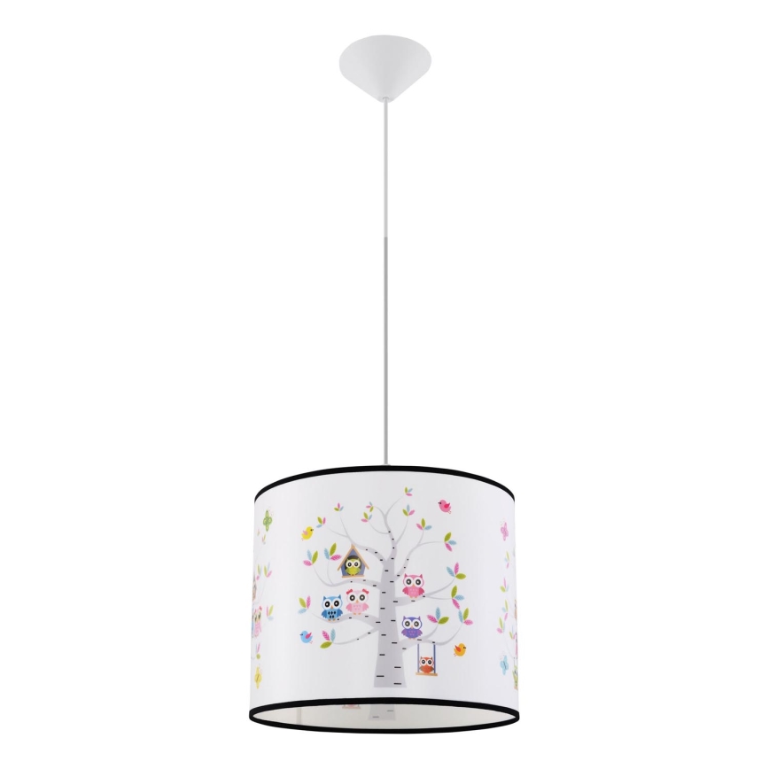 Children's chandelier on a string OWLS 1xE27/15W/230V d. 30 cm owls