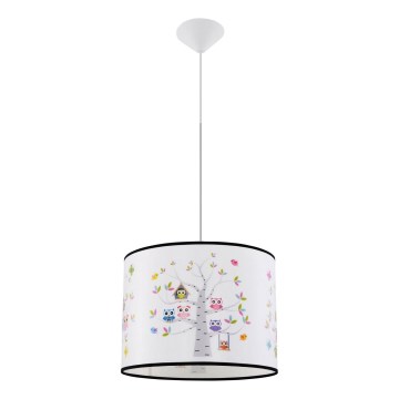 Children's chandelier on a string OWLS 1xE27/15W/230V d. 40 cm owls
