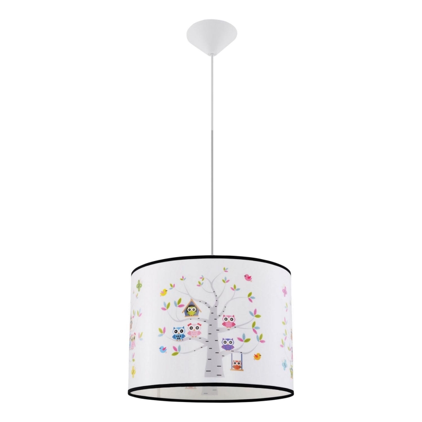 Children's chandelier on a string OWLS 1xE27/15W/230V d. 40 cm owls