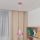 Children's chandelier on a string STARS 1xE27/15W/230V pink/white