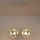 Children's chandelier on a string STARS 2xE27/15W/230V green/white