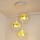 Children's chandelier on a string STARS 3xE27/15W/230V yellow/white