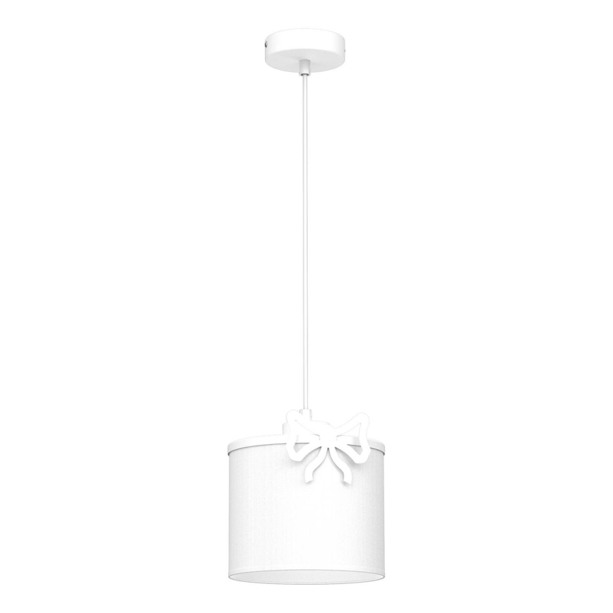 Children's chandelier on a string SWEET 1xE27/15W/230V white/bow