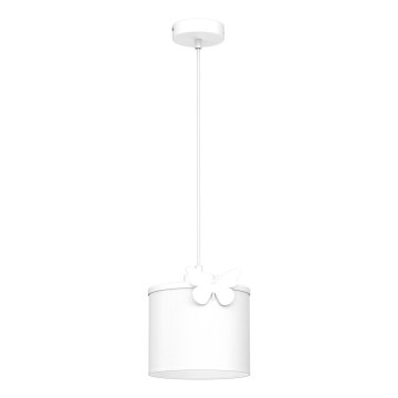 Children's chandelier on a string SWEET 1xE27/15W/230V white/butterfly
