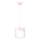 Children's chandelier on a string SWEET 1xE27/15W/230V white/pink/bow