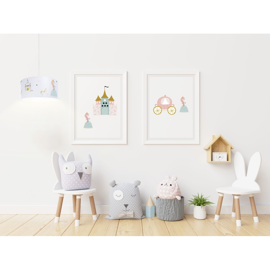 Children's chandelier on a string SWEET DREAMS 1xE27/60W/230V d. 30 cm