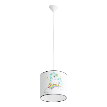 Children's chandelier on a string UNICORN 1xE27/15W/230V d. 30 cm unicorn