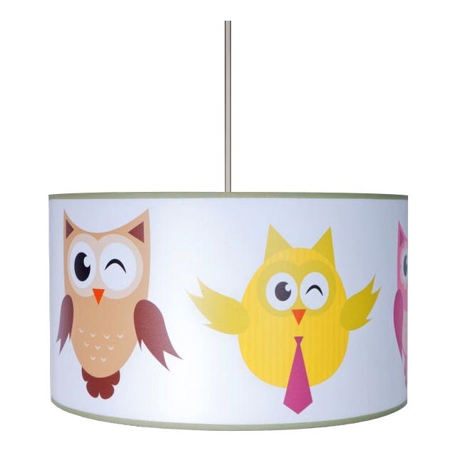 Children's chandelier OWLS 1xE27/60W/230V