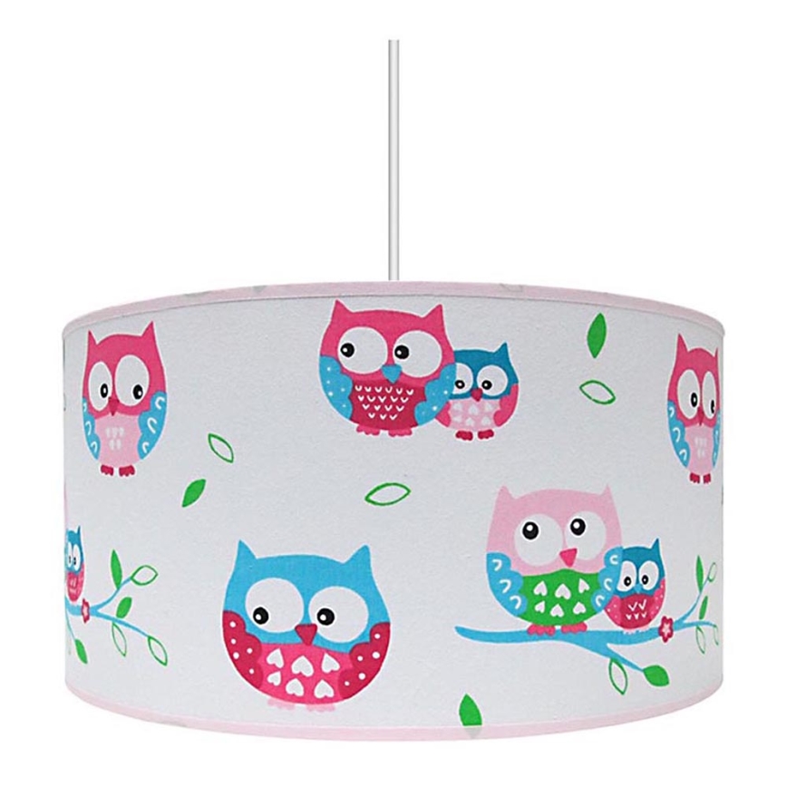 Children´s chandelier OWLS 1xE27/60W/230V white