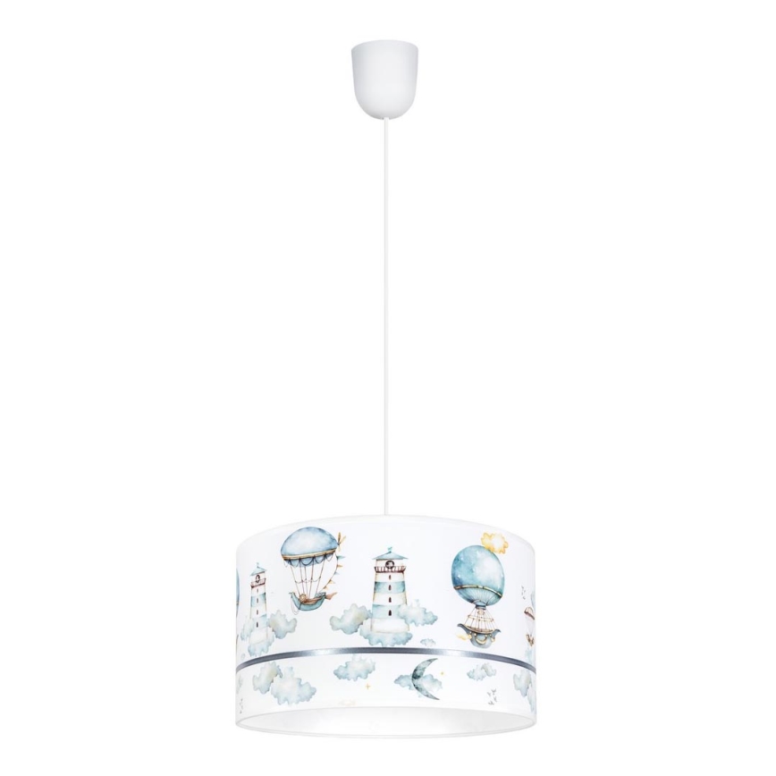 Children's chandelier PIKKI 1xE27/60W/230V blue