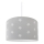 Children's Chandelier STARS GREY 1×E27/60W/230V