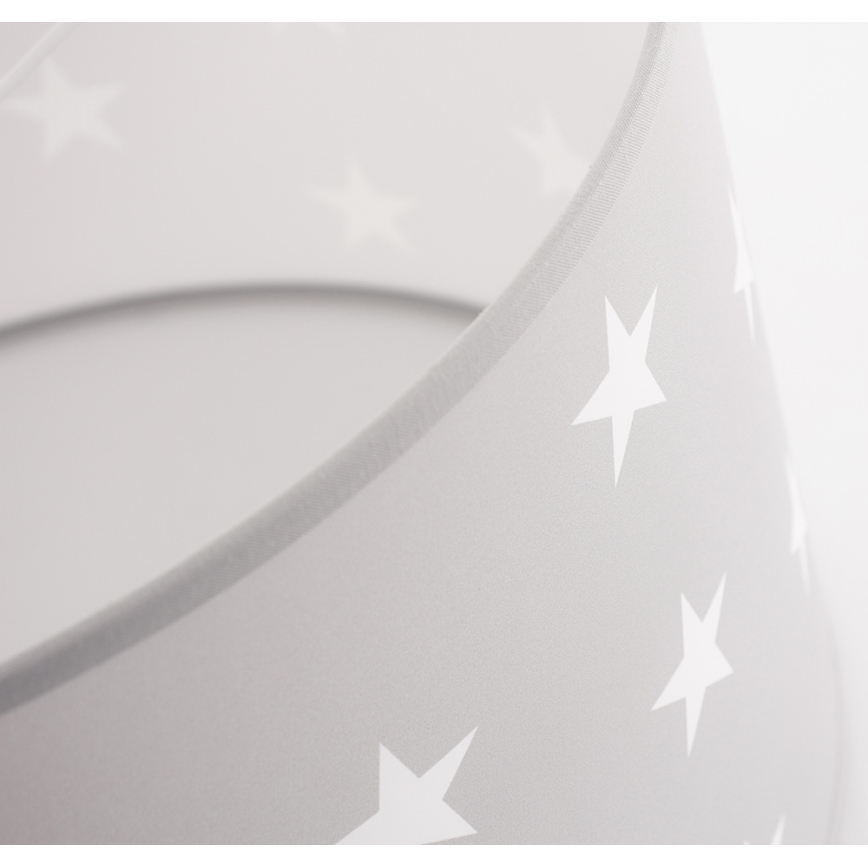 Children's Chandelier STARS GREY 1×E27/60W/230V