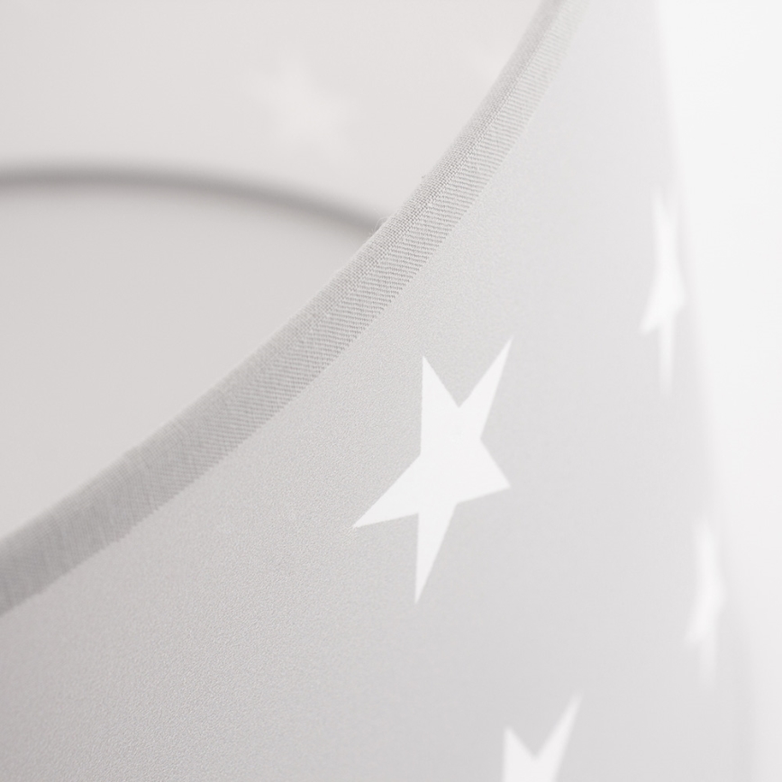 Children's Chandelier STARS GREY 1×E27/60W/230V