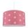 Children's chandelier STARS PINK 1xE27/60W/230V