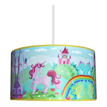 Children's chandelier UNICORN 1xE27/60W/230V