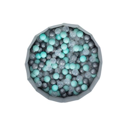 Children's dry pool with balls d. 80 cm blue/grey