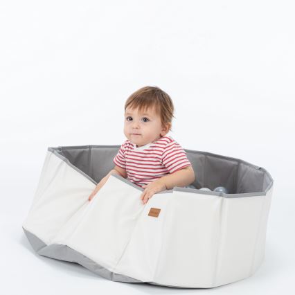 Children's dry pool with balls d. 80 cm white/grey