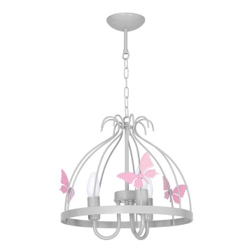 Children's light BUTTERFLY 3xE14/60W/230V