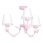 Children's light BUTTERFLY 3xE14/60W pink