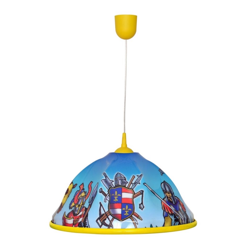 Children's pendant chandelier on a string KNIGHT 1xE27/15W/230V