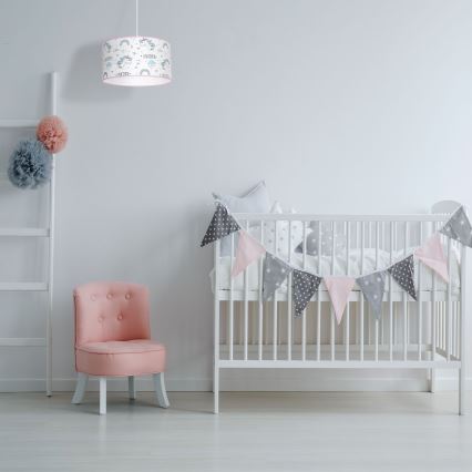 Children's pendant chandelier on a string UNICORN 1xE27/60W/230V