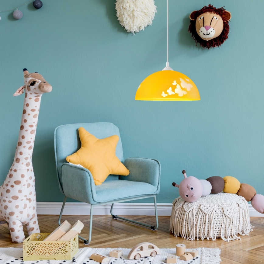 Children's pendant chandelier on a wire 1xE27/60W/230V