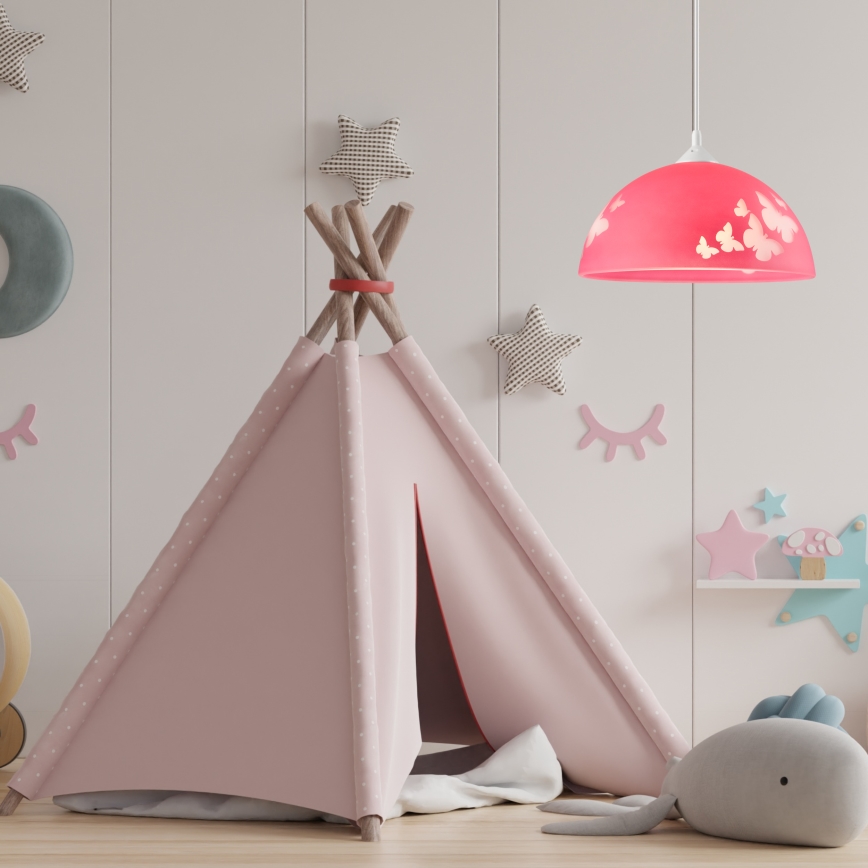Children's pendant chandelier on a wire 1xE27/60W/230V