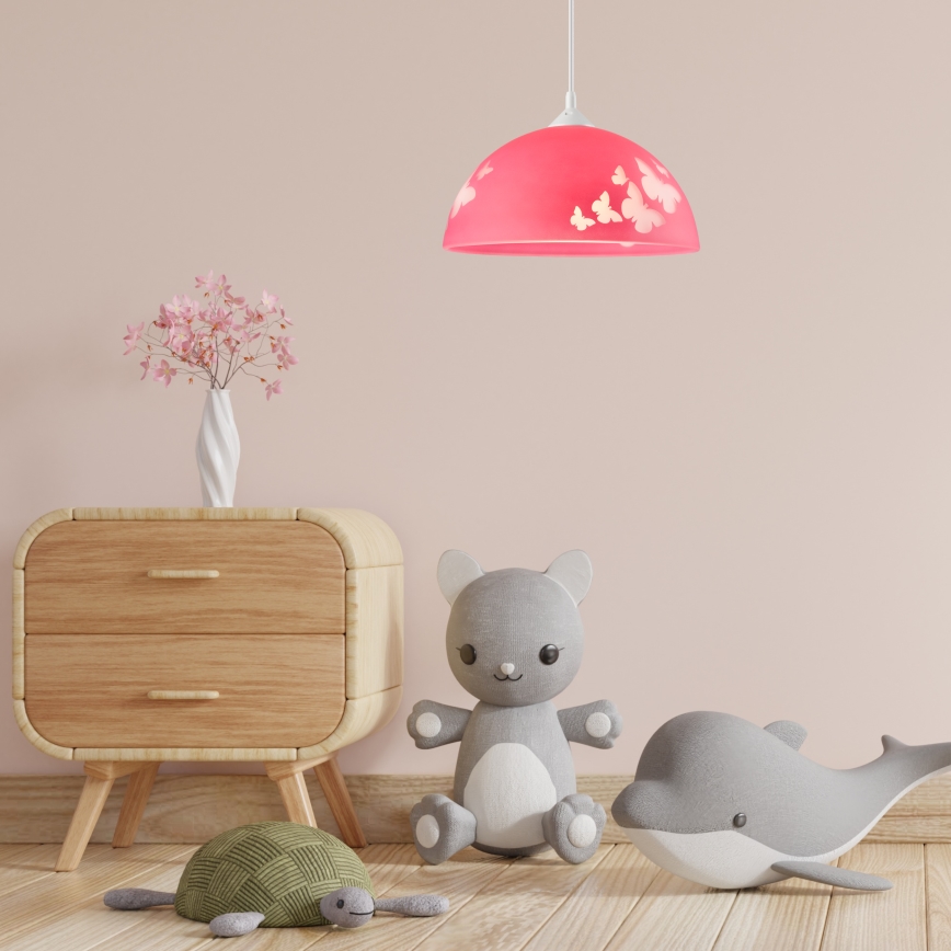 Children's pendant chandelier on a wire 1xE27/60W/230V