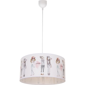Children's pendant lamp GIRLS VIBES 1x E27/60W/230V, Ø 40 cm, for girls