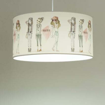 Children's pendant lamp GIRLS VIBES 1x E27/60W/230V, Ø 40 cm, for girls