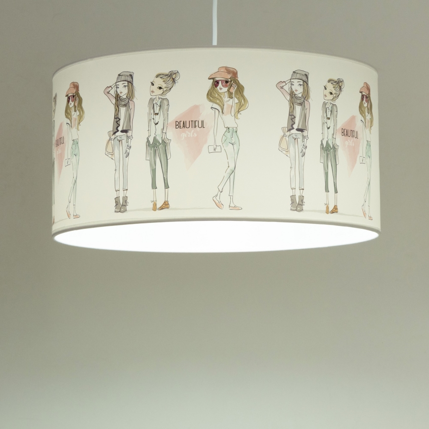 Children's pendant lamp GIRLS VIBES 1x E27/60W/230V, Ø 40 cm, for girls