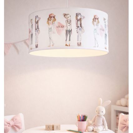 Children's pendant lamp GIRLS VIBES 1x E27/60W/230V, Ø 40 cm, for girls