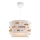 Children's pendant light CANDY 1xE27/40W/230V white/orange