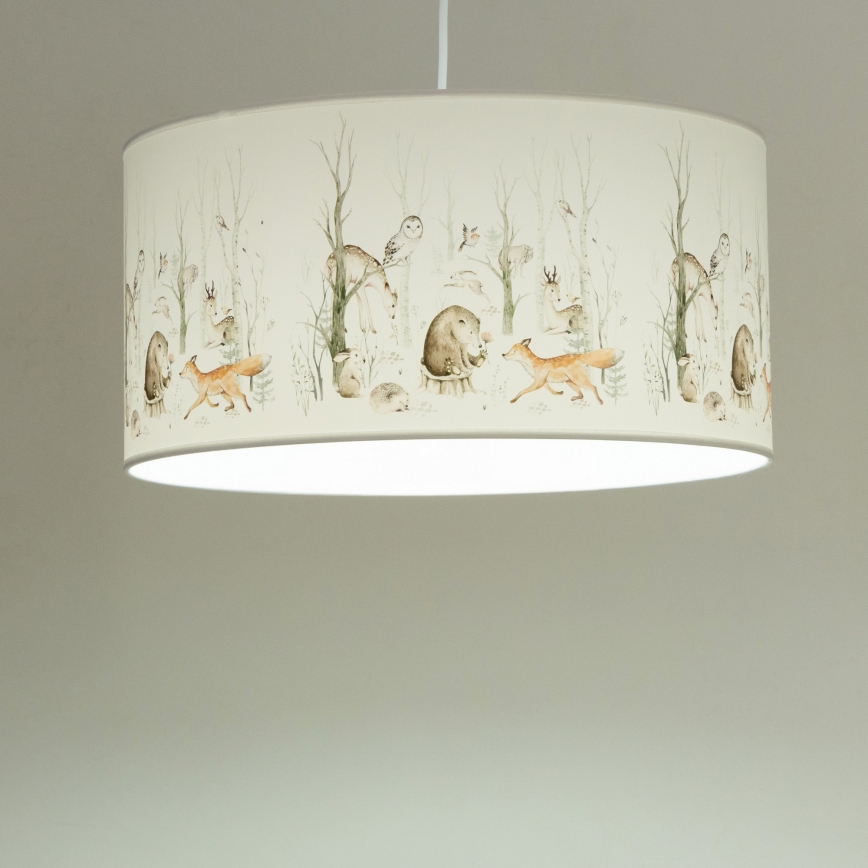 Children's pendant light KIDS ROOM 1x E27/60W/230V Ø 40 cm – animal motif