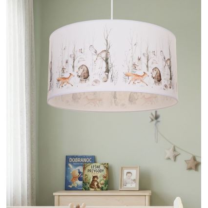 Children's pendant light KIDS ROOM 1x E27/60W/230V Ø 40 cm – animal motif