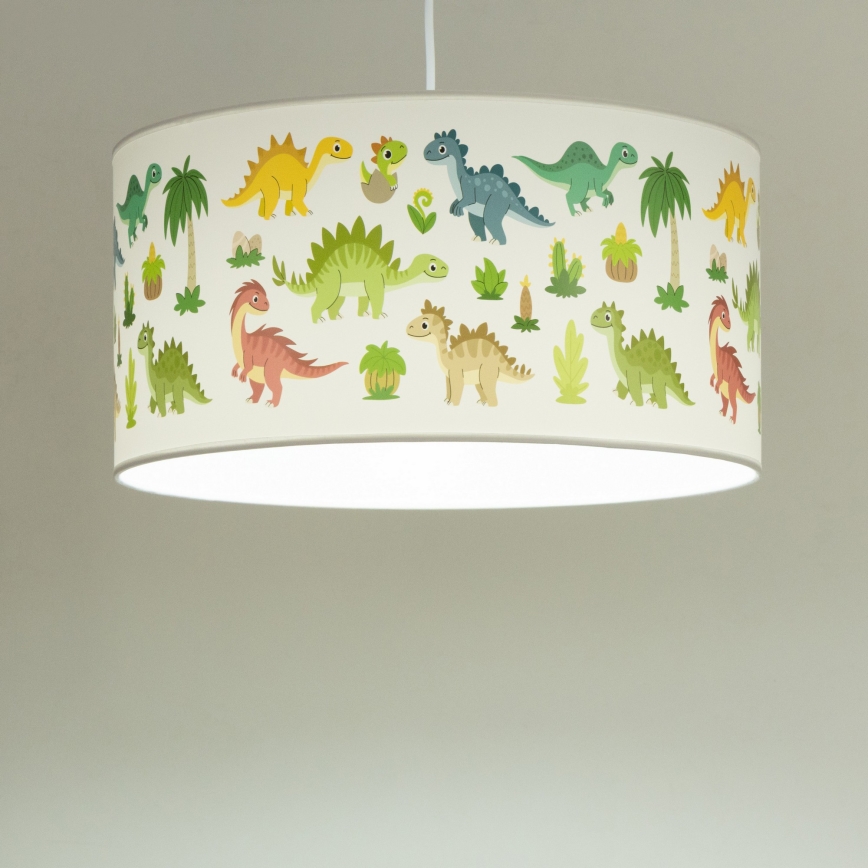 Children's pendant light KIDS ROOM 1xE27/60W/230V Ø 40 cm Dinosaur