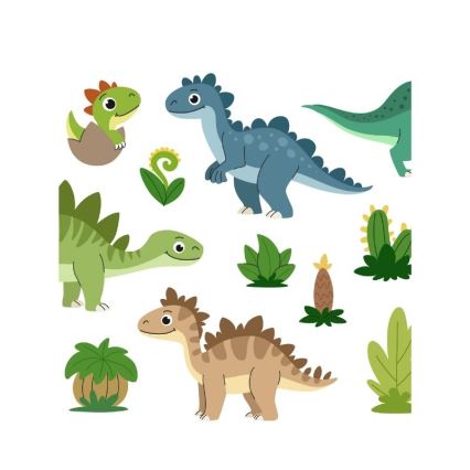 Children's pendant light KIDS ROOM 1xE27/60W/230V Ø 40 cm Dinosaur