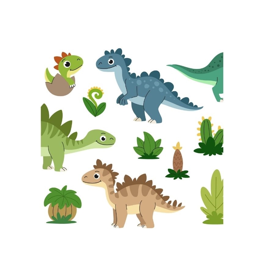 Children's pendant light KIDS ROOM 1xE27/60W/230V Ø 40 cm Dinosaur